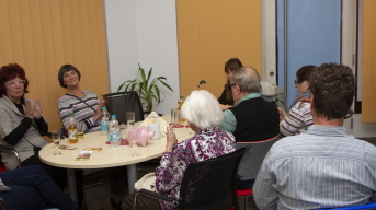 Beifall am Ende der Buchlesung mit Rebecca Halm im KO_Büro am 08.11.2019